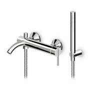 MONOCOMANDO VASCA DOCCIA ESTERNO C/ACCESSORI SERIE ZXS- Cromo zucchetti