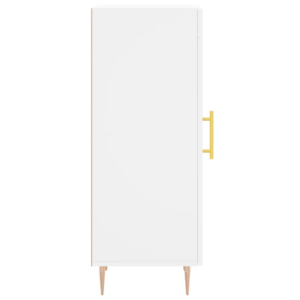 Credenza-Buffet-Armadio da cucina Bianca 34,5x34x90 cm in Legno Multistrato 524484