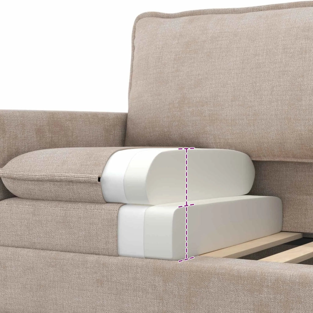 Divano Beige 156 x 81 x 87,5 cm Poliestere