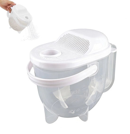 Cucina - Lavastoviglie per riso con manico - Set di setacci per riso - Set di setacci per cucina - Scolapasta - Filtro a rete fine - Materiale robusto