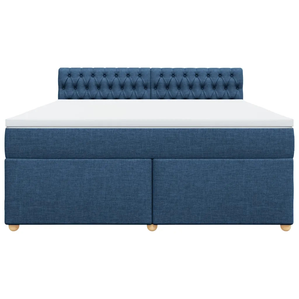 Giroletto a Molle con Materasso Blu 180x200 cm in Tessuto 3286772