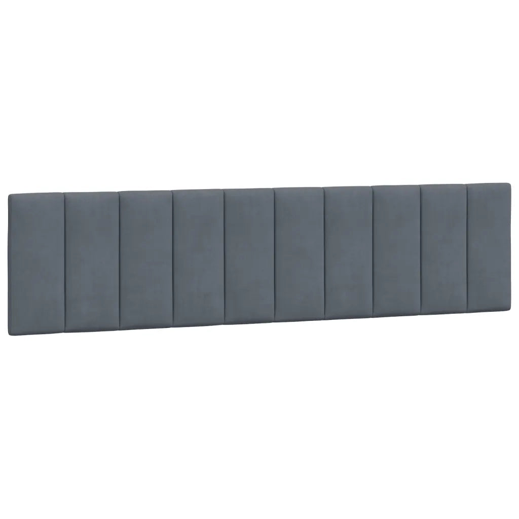 Cuscino Testiera Hanko Grigio Scuro 200 cm in Velluto 374690