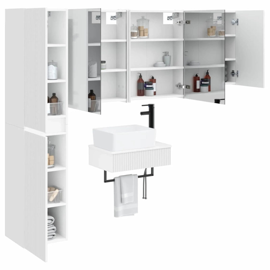 Set di mobili per il bagno 5 pcs Bianco 3407279