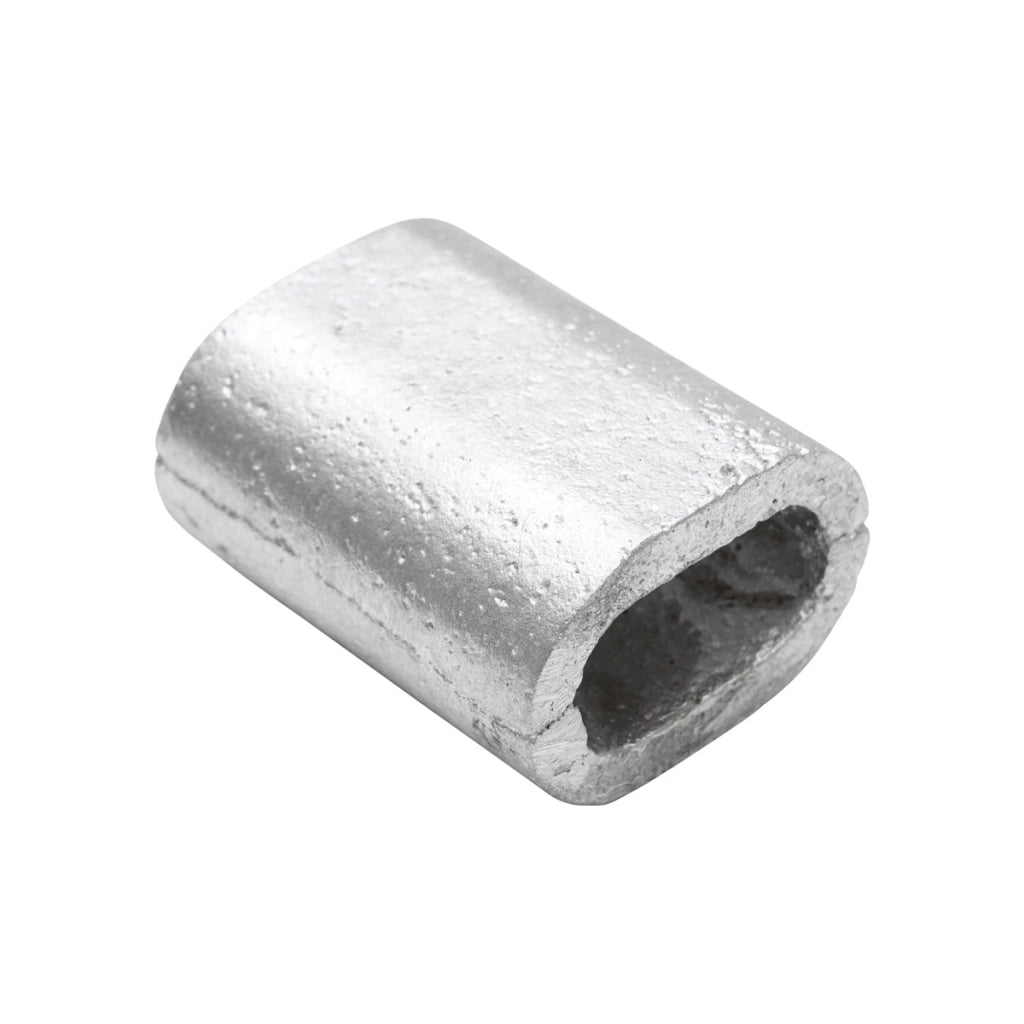 Ghiera in alluminio / boccola a pressione per cavo del verricello da 16 mm