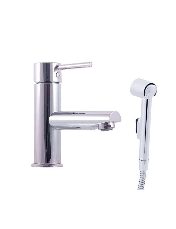 SEINA miscelatore bidet con doccetta in ottone cromato