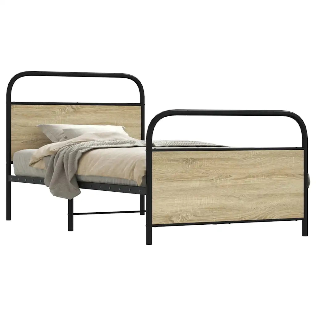 Giroletto senza Materasso Rovere Sonoma 90x200 cm in Truciolato 4100269