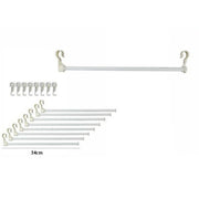 Trade Shop - Set Stampelle Grucce 8 Appendi Abiti Salvaspazio Porta Pantaloni Armadio 70509 -
