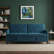 Divano con Storage Blu 192 x 78 x 87 cm Poliestere 42036998