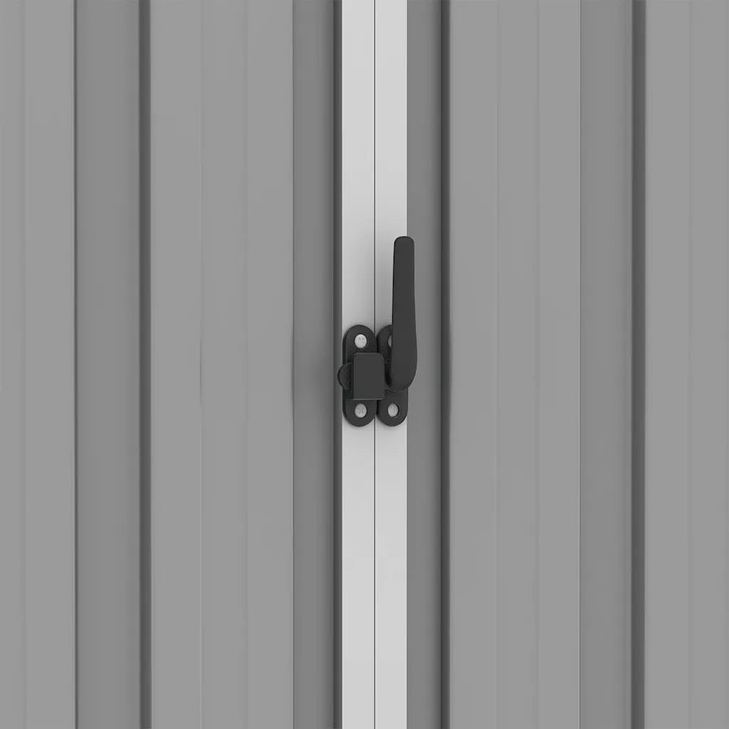 Capanno da Giardino Grigio 205x129x183 cm in Acciaio Zincato  cod mxl 65898
