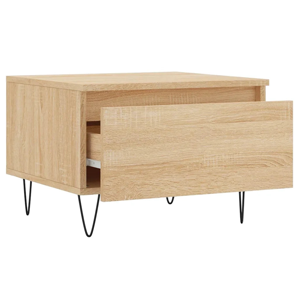 2 pz Tavolini salotto | Tavolino da caff¨¨ | Tavolino da Soggiorno Rovere Sonoma 50x46x35cm Legno Multistrato