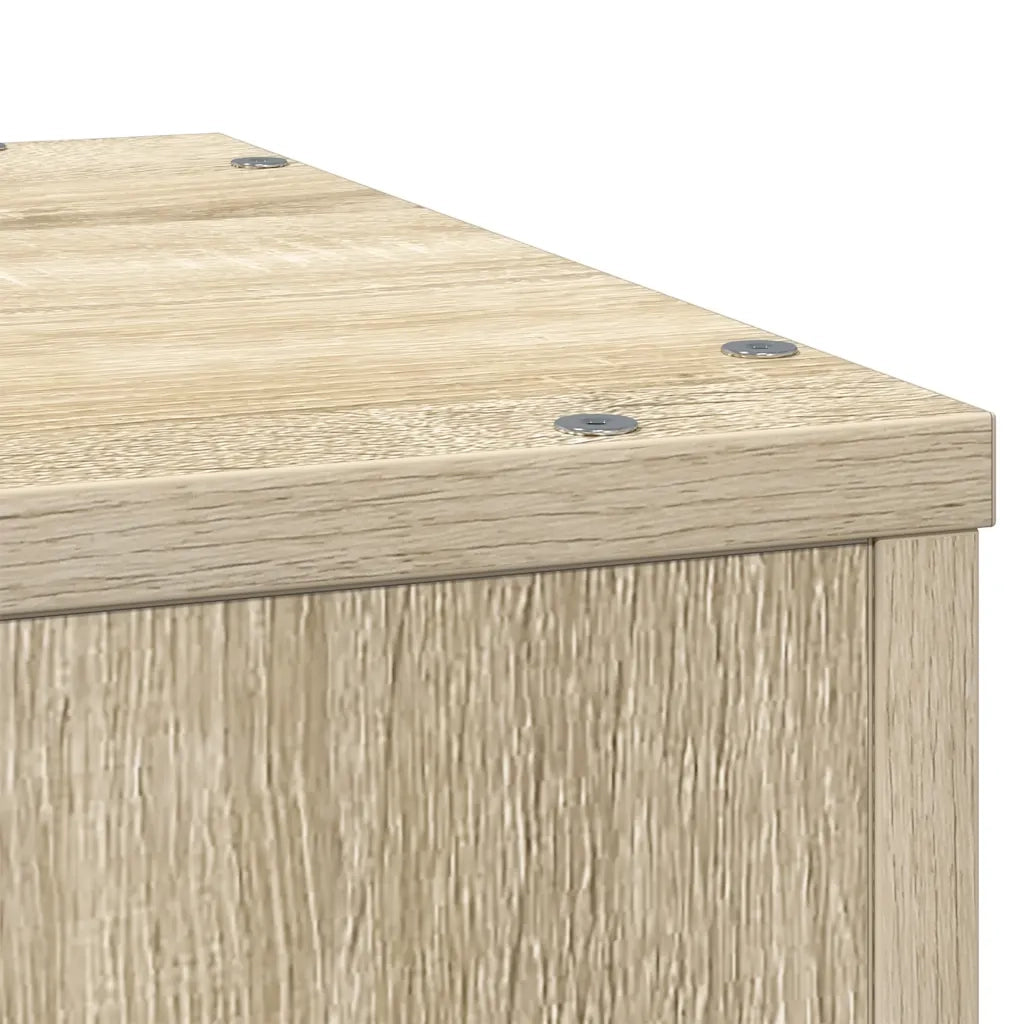 Supporto per Piante Rovere Sonoma 33x33x100cm Legno Multistrato
