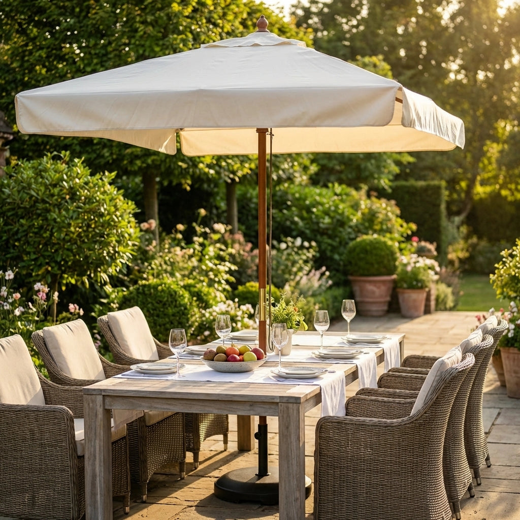 Ombrellone da Giardino 2x3 palo centrale in legno - LENA