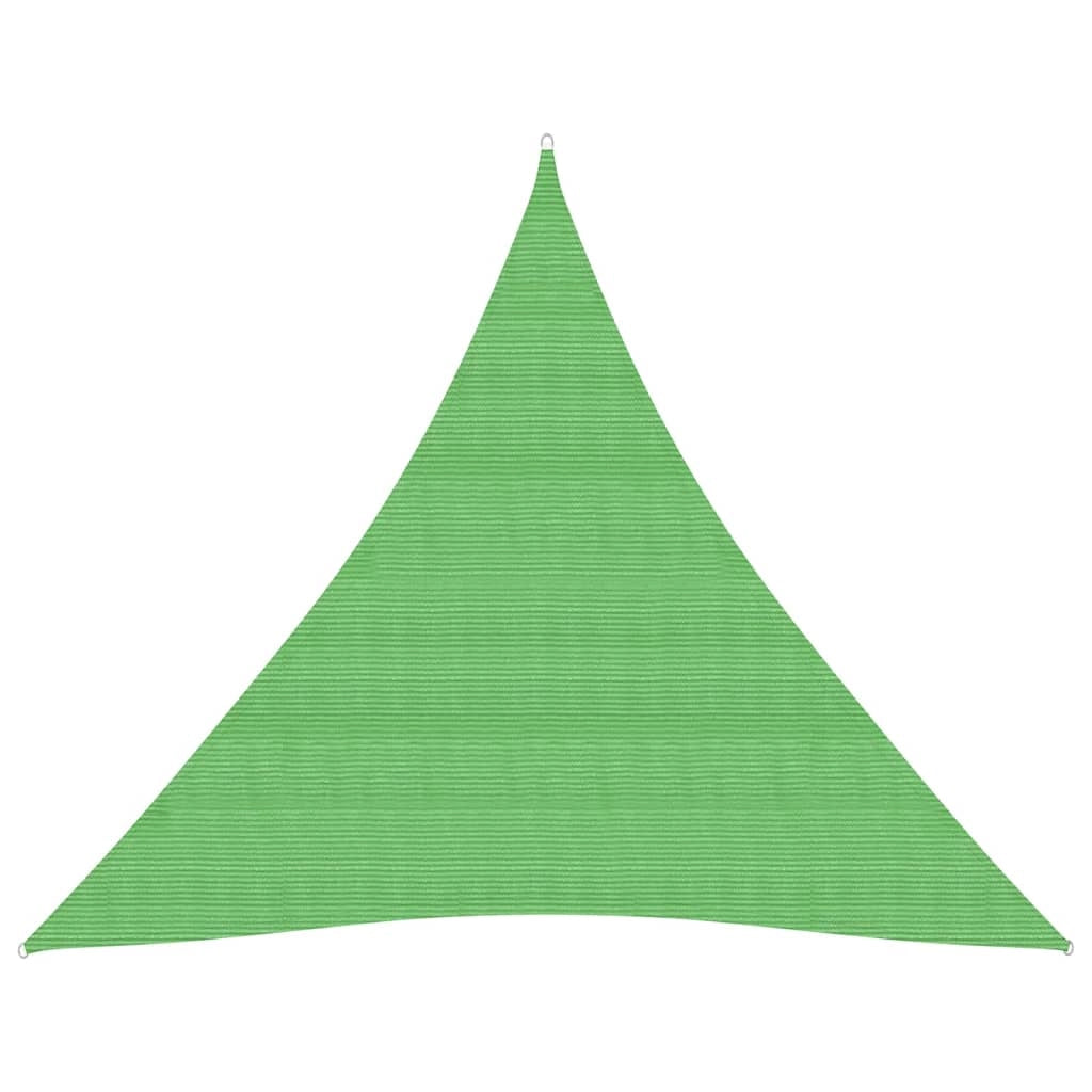 Vela ombreggiante/ombrellone 160 g/m² HDPE 4,5 x 4,5 x 4,5 m verde chiaro 02_0009386