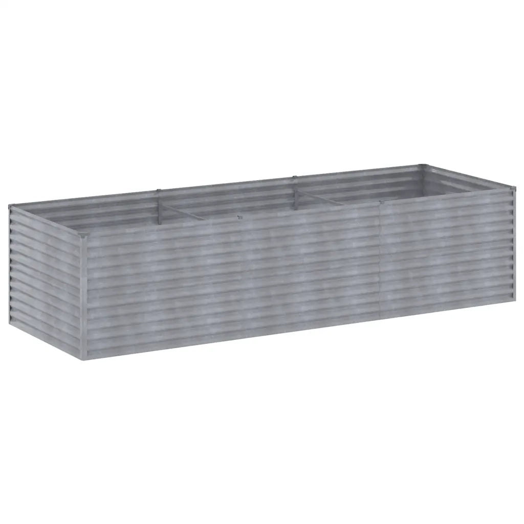Fioriera Rialzata da Giardino 290x100x69 cm in Acciaio Cortencod mxl 130176