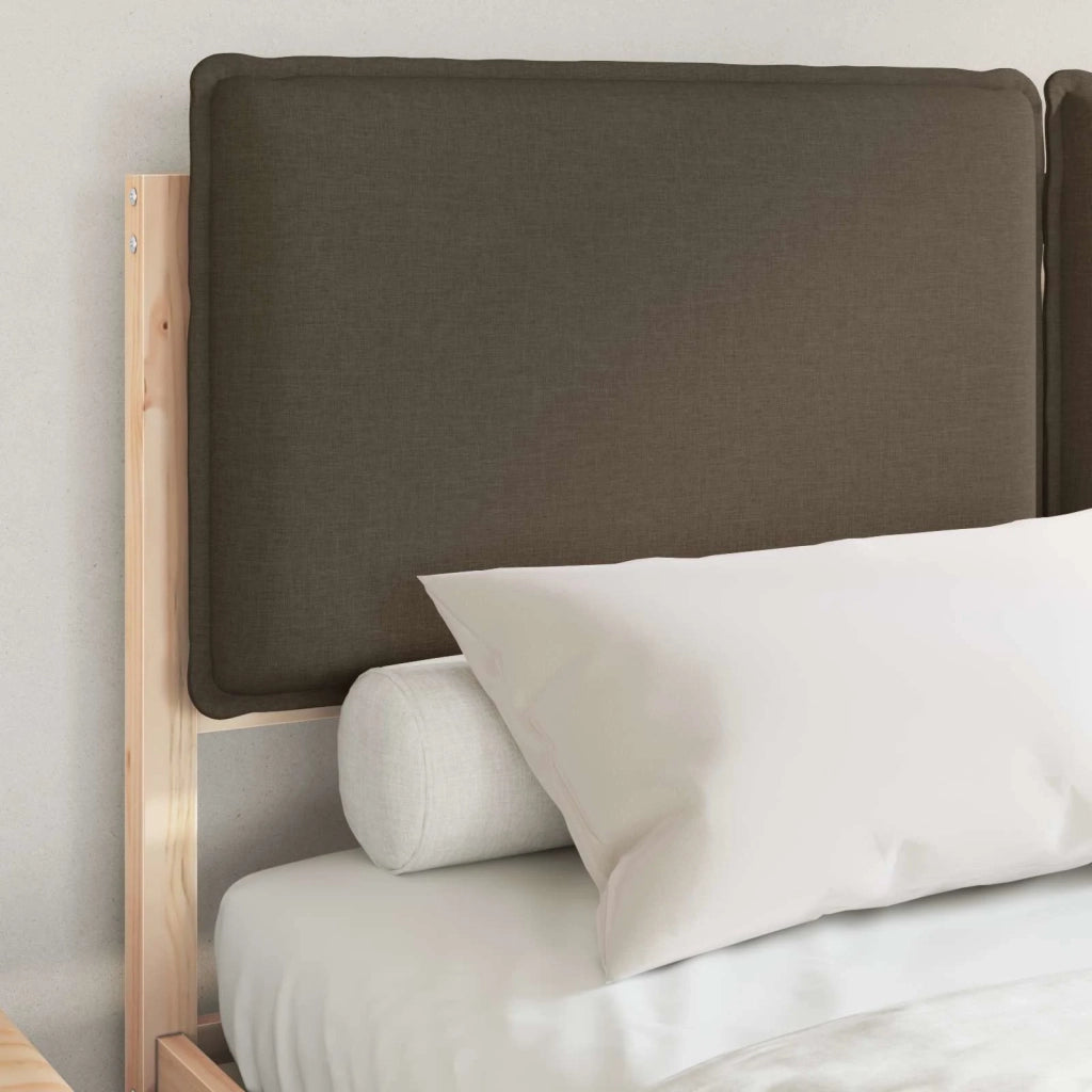 Letto con Testiera Rivestita Talpa 150 x 200 cm Pino massello 3398122