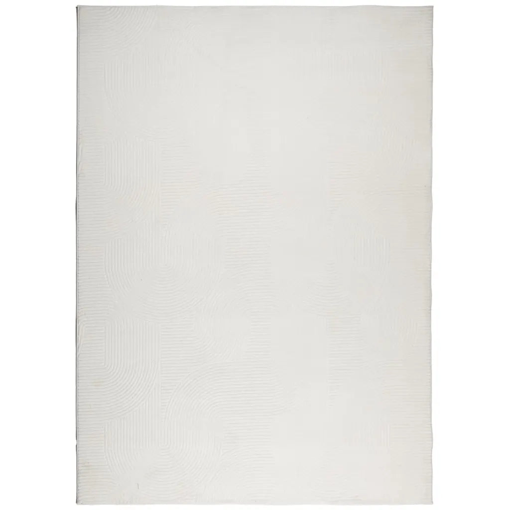 Tappeto del soggiorno | Tappeto IZA a Pelo Corto Aspetto Scandinavo Crema 240x340 cm