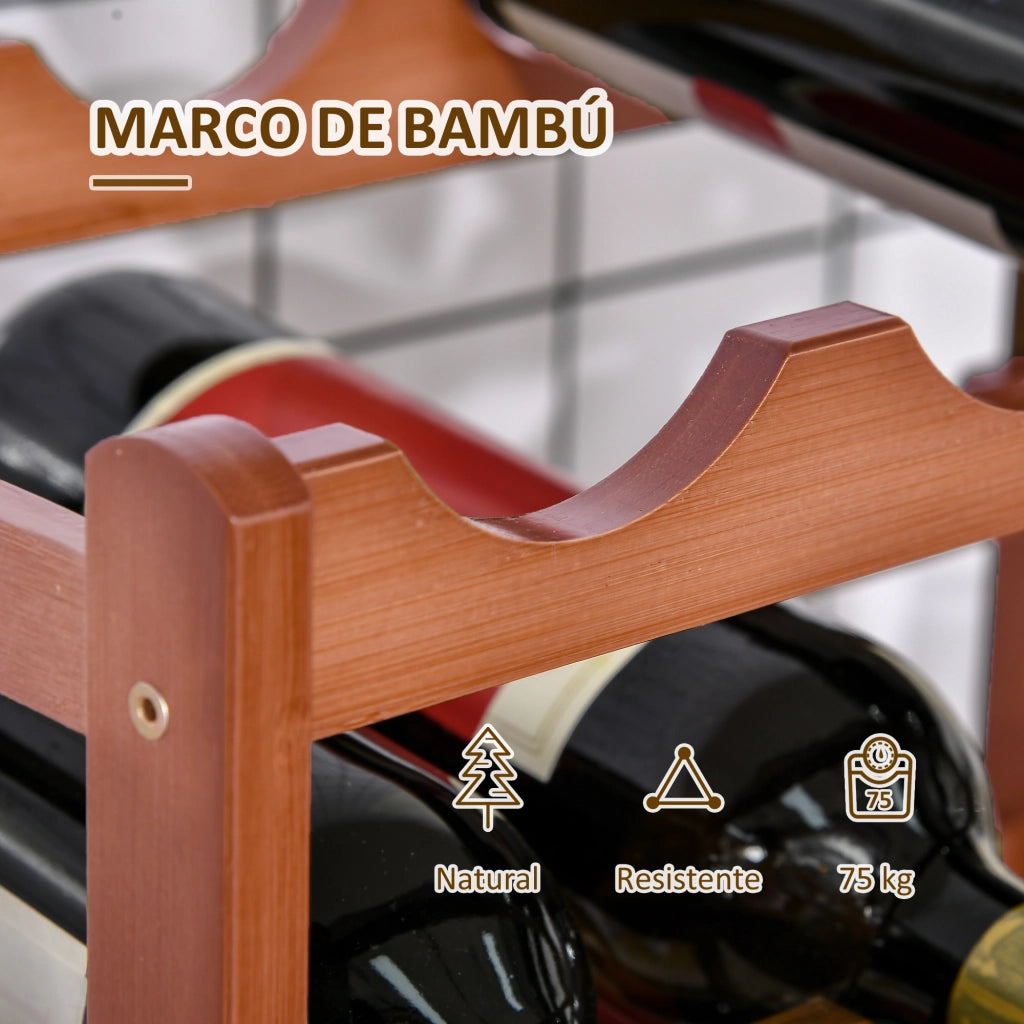 Tavolino in Bamb¨´ ¨C Zephmum ¨C Marrone 43x23.5x38 cm