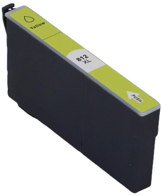 Adatto per il modello Epson T812, 812XL, WF-7820, WF-7840, EC-C7000, cartuccia stampante gialla, 18 ML.