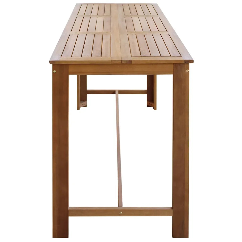 Tavolo da Bar in Legno Massello di Acacia 150x70x105 cm 246665
