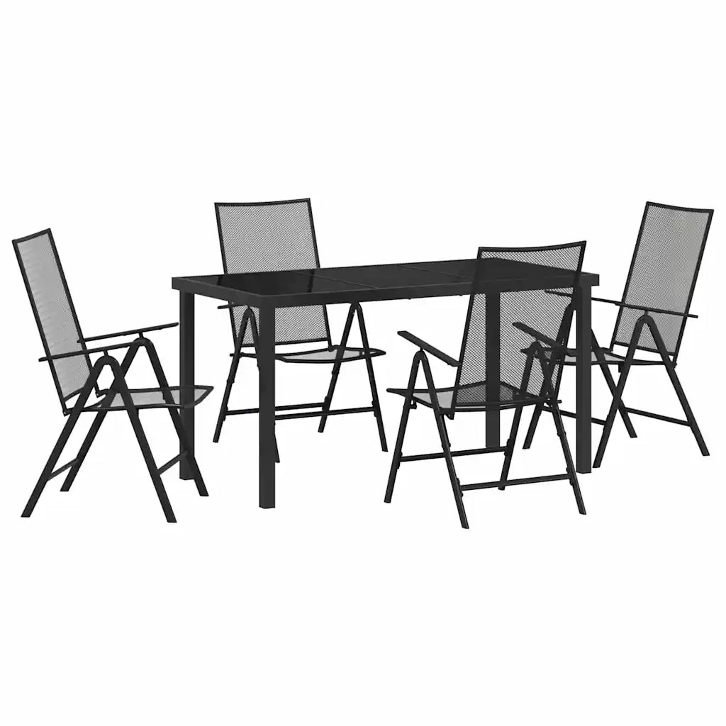 Set da Pranzo per Giardino 5 pcs Antracite