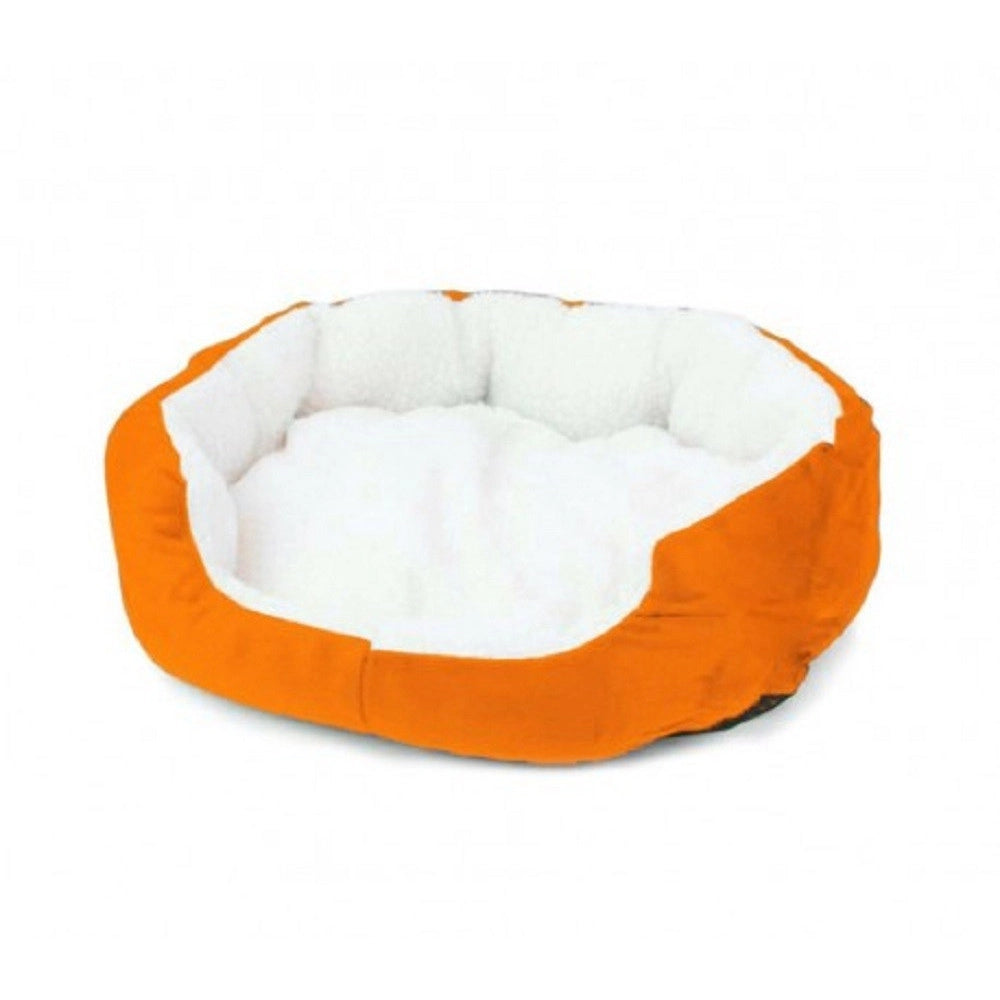 Trade Shop - Cuccia Morbida Per Cani E Gatti Inverno Caldo In Pile 42x30x15cm Con Cuscino -