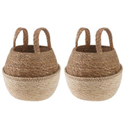Vaso da fiori con manici 2 pcs Bianco Ø 22 x 20 cm 42012267