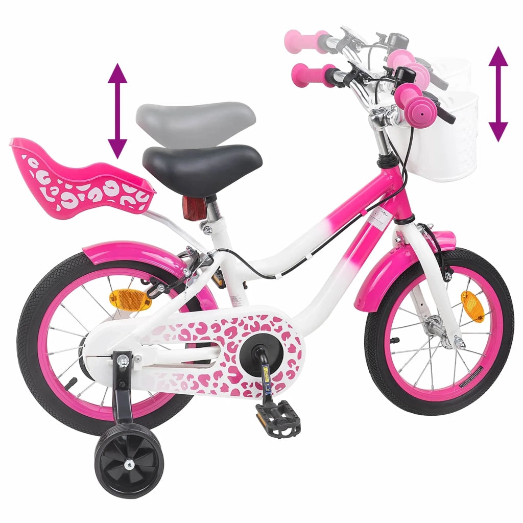 Bicicletta per Bambini 12 Pollici per bambini di 2-4 anni Rosa 42009592