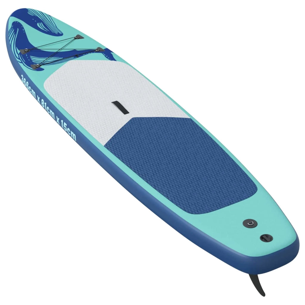 Tavola da Paddle Gonfiabile HYDROS 366 x 81 x 15 cm Turchese 42039122
