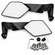Coppia Specchietti Retrovisori Moto Cross Scooter da Manubrio Universali 175804