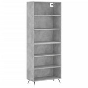 Buffet credenza cassettiera armadio mobile contenitore organizer per cucina soggiorno salotto 69,5 x 32,5 x 180 cm legno ingegnerizzato grigio 02_0032001
