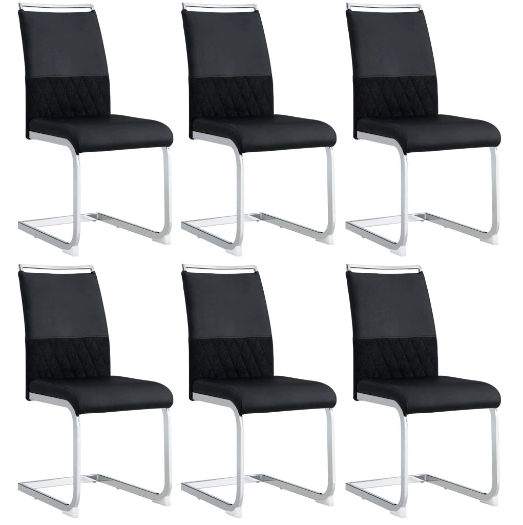 Sedia ergonomica con schienale in PU e lino; metallo; nera
