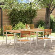 Set da Pranzo per Giardino 5 pcs Legno di Acacia Massello 3334777