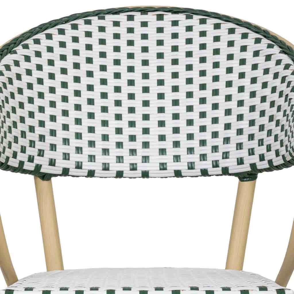 Fauteuil in rotin sintetico vert 56x60x85 cm (hauteur)