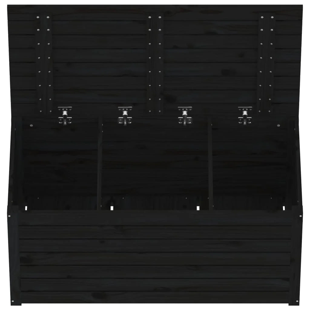 Cassapanca da giardino 101 x 50,5 x 46,5 cm in legno massello di pino nero 02_0012994