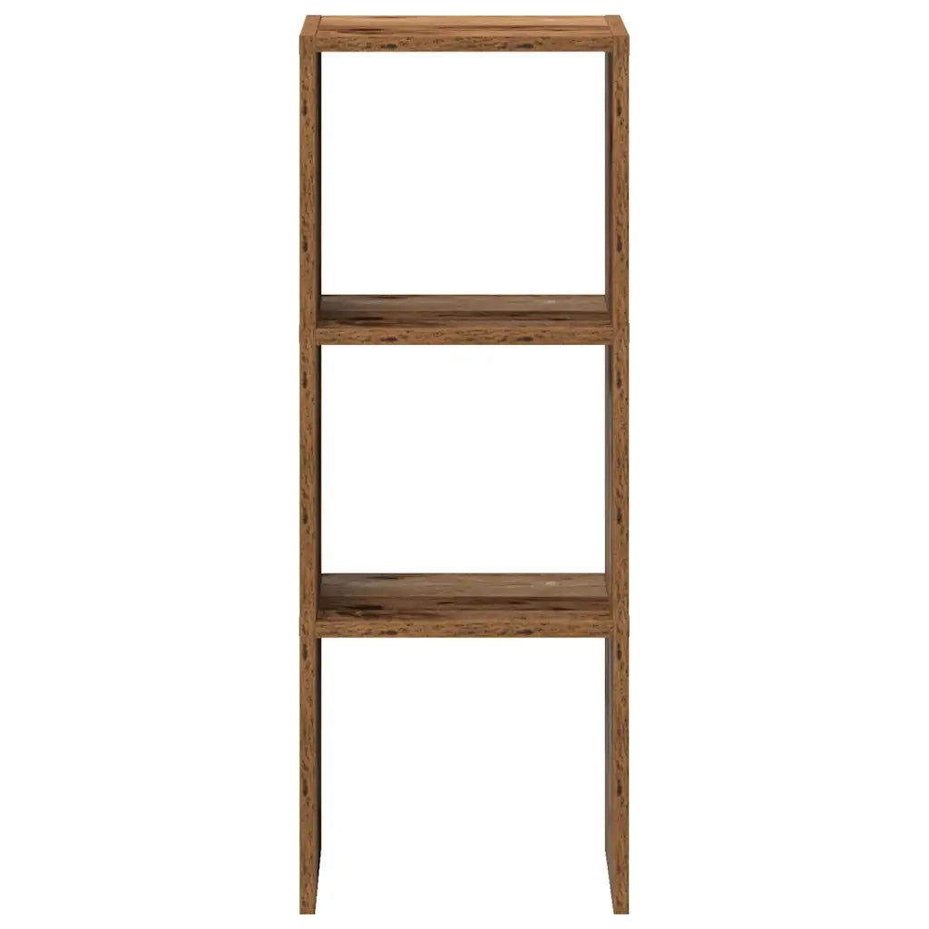 Libreria Impilabili Legno Antico 30x30x80 cm Legno Multistrato 858817
