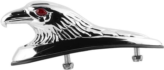 Ornamento di Protezione Avanti per Motocicletta Universale con Testa di Aquila e Statua di Supporto