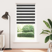 Tenda a Rullo Zebra Nero Larghezza Tessuto 100,9 cm Poliestere 4014262