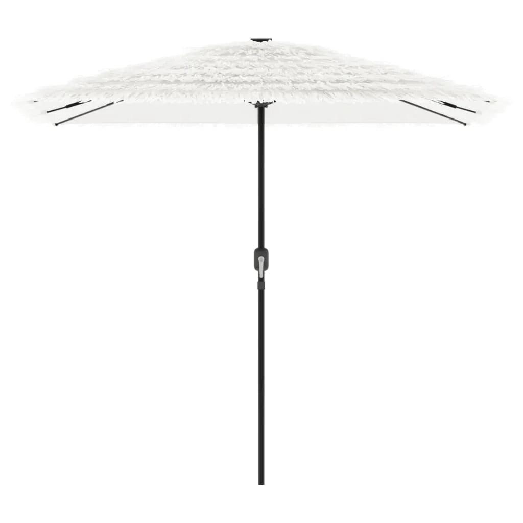 Ombrellone da giardino quadrato con protezione UV 248 x 248 x 248 cm poliestere bianco 02_0056388