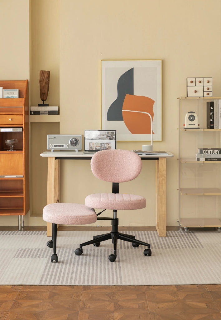 Sedia da Ufficio Velvet ¨C MINIMAL ¨C Girevole 360¡ã, Poggiapiedi Integrato, Regolabile