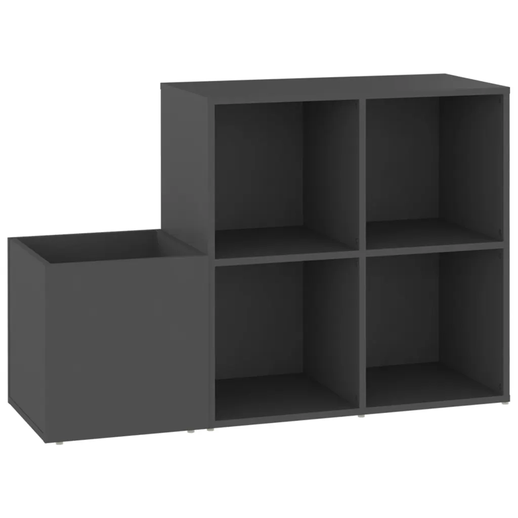 Scarpiera da Ingresso-Scaffale per scarpe Grigia 105x35,5x70cm in Legno Multistrato