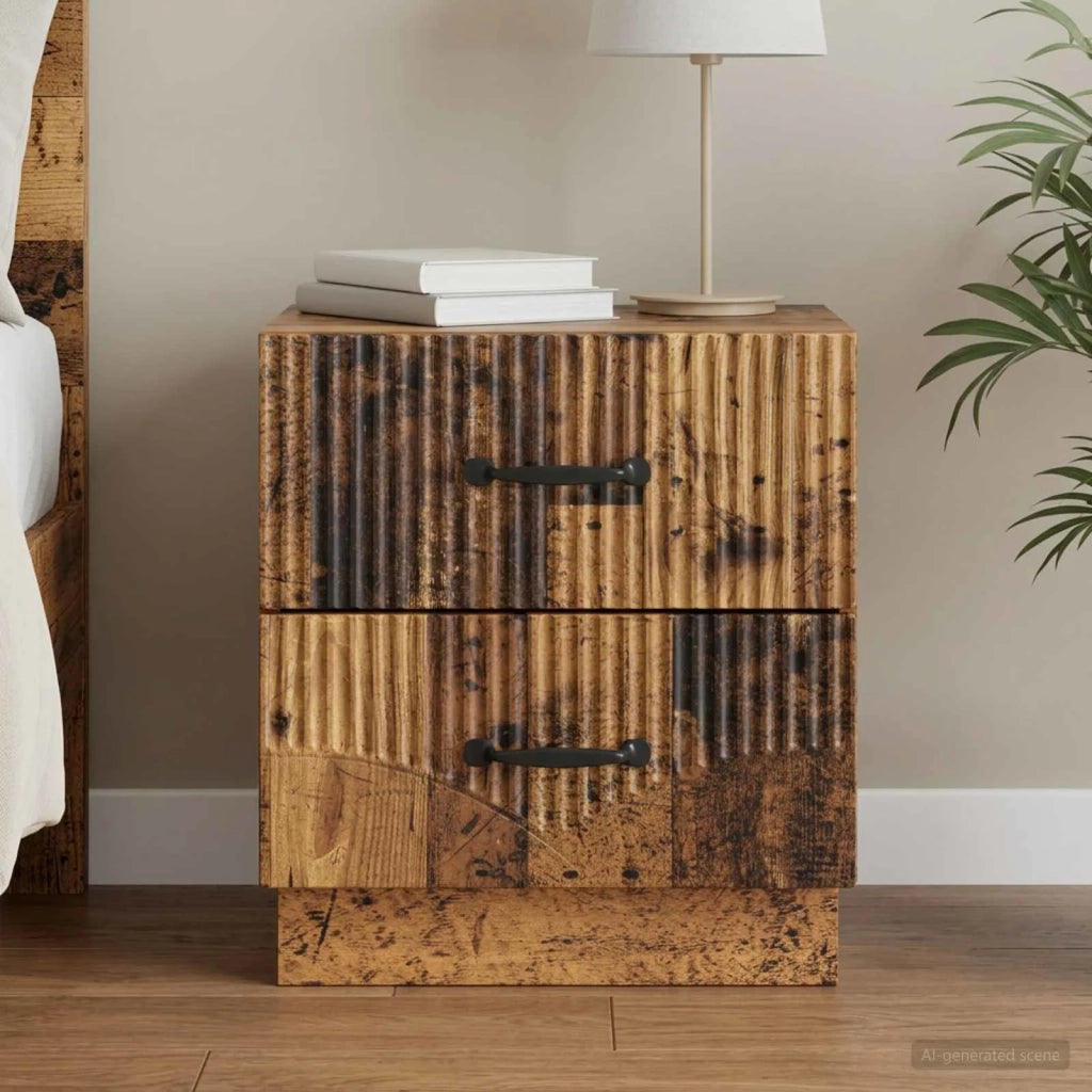 Armadio da Notte con cassetto Legno antico 43 x 34,5 x 44,5 cm 895231