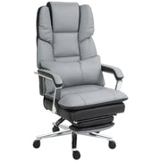 Sedia da ufficio ergonomica, regolabile, 63x71x123-129 cm, grigio chiaro/nero