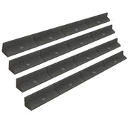 Bordura Giardino Flessibile 4x1,2m Grigia per Prato Aiuole Sentieri