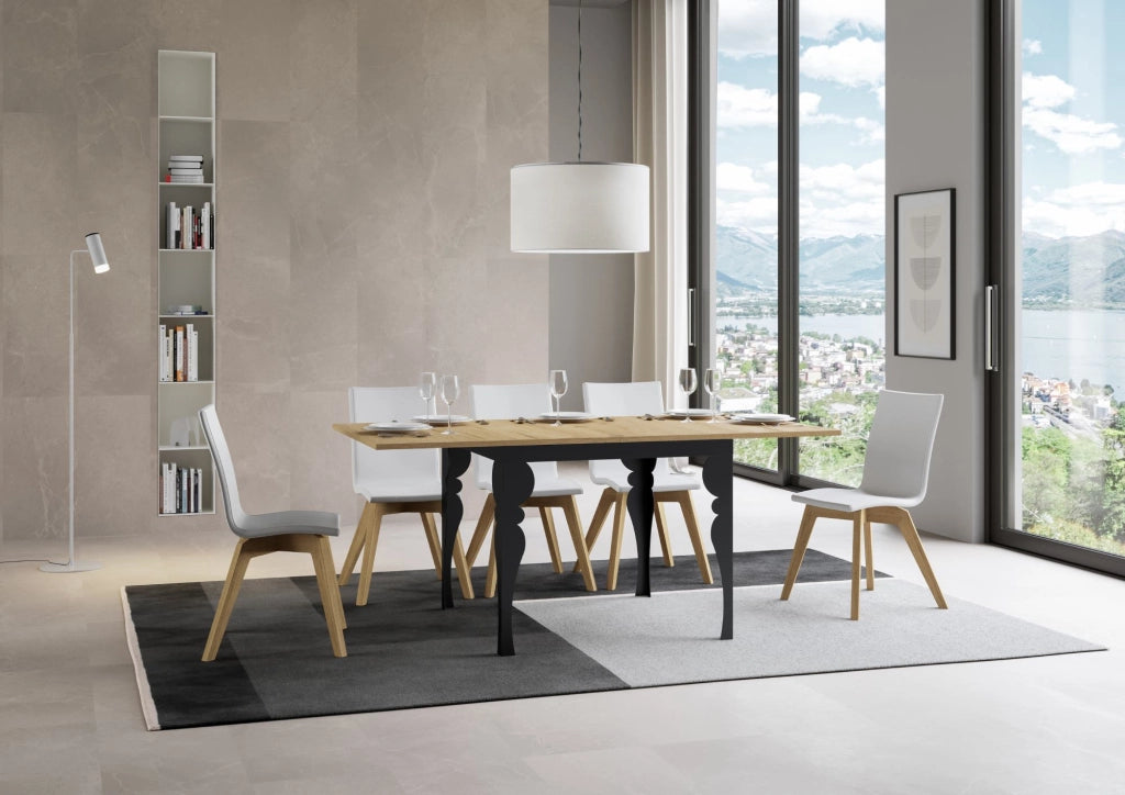 Tavolo Allungabile 90-180x90x78/80 cm Paxon Libra Quercia Naturale