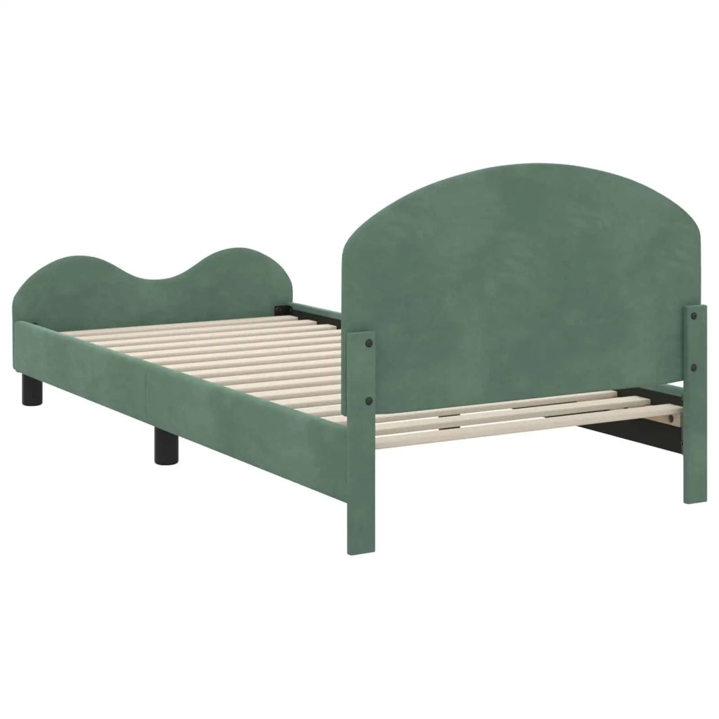 Struttura letto bambini con testata-Giroletto per bambini Verde Mare 90 x 190 cm 811696
