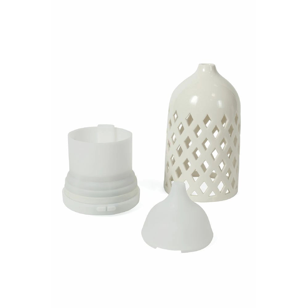 UMIDIFICATORE CERAMICA ROMBI DIFFUSORE ESSENZE 2 ASSORTIMENTI