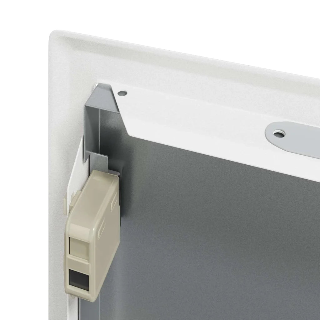 Pannello di Accesso 2 pz Bianco 23 x 23 x 3 cm Acciaio CFW8176176