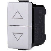 Trade Shop - Serie Bticino Frutti Matix Compatibile Presa Schuko Lan Pulsante Deviatore Usb -     Pulsante Doppio 1p+1p 16a
