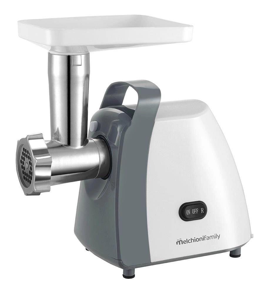 Melchioni 118420214 tritacarne 250 W Grigio, Acciaio inox, Bianco