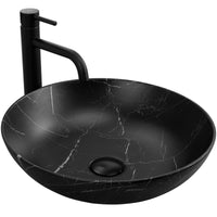 Lavabo Da Appoggio Rea Fibo Black Matt
